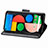 Google Pixel 5用手帳型 レザーケース スタンド バタフライ 蝶 カバー グーグル 
