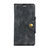 HTC Desire 12S用手帳型 レザーケース スタンド カバー L01 HTC ブラック