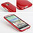 HTC One M8用シリコンケース ソフトタッチラバー HTC レッド