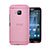 HTC One M9用極薄ケース クリア透明 プラスチック HTC ピンク