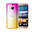 HTC One M9 Plus用極薄ソフトケース グラデーション 勾配色 クリア透明 HTC ピンク