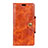 HTC U12 Plus用手帳型 レザーケース スタンド カバー L03 HTC オレンジ