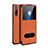 Huawei Enjoy 10S用手帳型 レザーケース スタンド カバー L12 ファーウェイ オレンジ