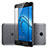 Huawei Enjoy 7 Plus用強化ガラス フル液晶保護フィルム F01 ファーウェイ ブラック