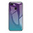 Huawei Enjoy 7S用ハイブリットバンパーケース プラスチック 鏡面 虹 グラデーション 勾配色 カバー ファーウェイ マルチカラー