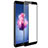 Huawei Enjoy 7S用強化ガラス フル液晶保護フィルム ファーウェイ ブラック