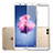 Huawei Enjoy 7S用強化ガラス フル液晶保護フィルム ファーウェイ ホワイト