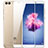 Huawei Enjoy 7S用強化ガラス フル液晶保護フィルム F03 ファーウェイ ホワイト