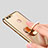Huawei Enjoy 8 Plus用極薄ソフトケース シリコンケース 耐衝撃 全面保護 クリア透明 アンド指輪 ファーウェイ ゴールド