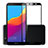 Huawei Enjoy 8e Lite用強化ガラス フル液晶保護フィルム ファーウェイ ブラック