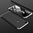 Huawei Enjoy 9用ハードケース プラスチック 質感もマット 前面と背面 360度 フルカバー M01 ファーウェイ シルバー・ブラック