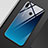 Huawei Enjoy 9 Plus用ハイブリットバンパーケース プラスチック 鏡面 虹 グラデーション 勾配色 カバー M01 ファーウェイ ネイビー