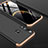 Huawei Enjoy 9s用ハードケース プラスチック 質感もマット 前面と背面 360度 フルカバー ファーウェイ ゴールド・ブラック