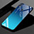 Huawei Enjoy Max用ハイブリットバンパーケース プラスチック 鏡面 虹 グラデーション 勾配色 カバー ファーウェイ ネイビー