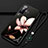 Huawei Enjoy Z 5G用シリコンケース ソフトタッチラバー 花 カバー S02 ファーウェイ ブラウン
