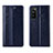 Huawei Enjoy Z 5G用手帳型 レザーケース スタンド カバー L01 ファーウェイ ネイビー