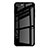 Huawei Honor 10用ハイブリットバンパーケース プラスチック 鏡面 虹 グラデーション 勾配色 カバー ファーウェイ ブラック