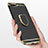 Huawei Honor 10用ケース 高級感 手触り良い メタル兼プラスチック バンパー アンド指輪 ファーウェイ ブラック