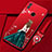 Huawei Honor 10 Lite用シリコンケース ソフトタッチラバー バタフライ ドレスガール ドレス少女 カバー ファーウェイ ワインレッド