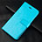 Huawei Honor 10 Lite用手帳型 レザーケース スタンド カバー L08 ファーウェイ ブルー