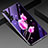 Huawei Honor 20用ハイブリットバンパーケース プラスチック 鏡面 花 カバー S01 ファーウェイ ローズレッド