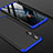 Huawei Honor 20用ハードケース プラスチック 質感もマット 前面と背面 360度 フルカバー P01 ファーウェイ ネイビー・ブラック