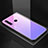Huawei Honor 20 Lite用ハイブリットバンパーケース プラスチック 鏡面 虹 グラデーション 勾配色 カバー H01 ファーウェイ パープル