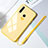 Huawei Honor 20 Lite用ハイブリットバンパーケース プラスチック 鏡面 カバー T01 ファーウェイ イエロー