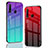 Huawei Honor 20 Lite用ハイブリットバンパーケース プラスチック 鏡面 虹 グラデーション 勾配色 カバー ファーウェイ 