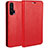 Huawei Honor 20 Pro用手帳型 レザーケース スタンド カバー T03 ファーウェイ レッド
