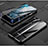Huawei Honor 20 Pro用ケース 高級感 手触り良い アルミメタル 製の金属製 360度 フルカバーバンパー 鏡面 カバー T03 ファーウェイ ブラック