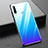 Huawei Honor 20E用ハイブリットバンパーケース プラスチック 鏡面 虹 グラデーション 勾配色 カバー H02 ファーウェイ 