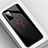 Huawei Honor 30S用ハイブリットバンパーケース プラスチック パターン 鏡面 カバー ファーウェイ ブラック