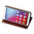 Huawei Honor 5X用手帳型 レザーケース スタンド ファーウェイ ブラウン