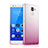 Huawei Honor 7用極薄ソフトケース グラデーション 勾配色 クリア透明 ファーウェイ ピンク