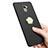 Huawei Honor 7 Dual SIM用ハードケース プラスチック 質感もマット アンド指輪 A03 ファーウェイ ブラック
