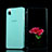Huawei Honor 7i shot X用ソフトケース フルカバー クリア透明 ファーウェイ ブルー