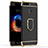 Huawei Honor 8 Pro用ケース 高級感 手触り良い メタル兼プラスチック バンパー アンド指輪 ファーウェイ ブラック