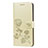 Huawei Honor 8X用手帳型 レザーケース スタンド カバー L07 ファーウェイ ゴールド