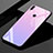 Huawei Honor 8X Max用ハイブリットバンパーケース プラスチック 鏡面 虹 グラデーション 勾配色 カバー ファーウェイ ピンク