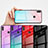 Huawei Honor 8X Max用ハイブリットバンパーケース プラスチック 鏡面 虹 グラデーション 勾配色 カバー ファーウェイ 