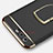 Huawei Honor 9用ケース 高級感 手触り良い メタル兼プラスチック バンパー アンド指輪 ファーウェイ ブラック