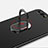 Huawei Honor 9用ハードケース プラスチック 質感もマット アンド指輪 亦 ひも ファーウェイ ブラック