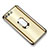 Huawei Honor 9用極薄ソフトケース シリコンケース 耐衝撃 全面保護 クリア透明 アンド指輪 S01 ファーウェイ ゴールド