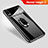 Huawei Honor Magic 2用ハードケース プラスチック 質感もマット アンド指輪 マグネット式 A01 ファーウェイ ブラック