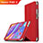 Huawei Honor Pad 2用手帳型 レザーケース スタンド L01 ファーウェイ レッド