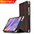 Huawei Honor Pad 2用手帳型 レザーケース スタンド L01 ファーウェイ ブラウン