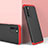 Huawei Honor Play4 5G用ハードケース プラスチック 質感もマット 前面と背面 360度 フルカバー P01 ファーウェイ レッド・ブラック
