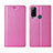 Huawei Honor Play4T用手帳型 レザーケース スタンド カバー L01 ファーウェイ ピンク