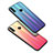 Huawei Honor V10 Lite用ハイブリットバンパーケース プラスチック 鏡面 虹 グラデーション 勾配色 カバー R01 ファーウェイ 